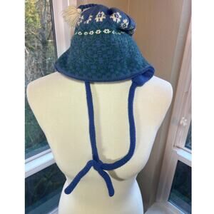 Vintage Turtle Fur x POPPY GALL Wool Beanie Made in USA Winter Ski Hat